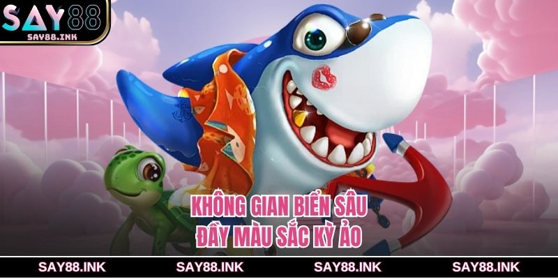 Không gian biển sâu đầy màu sắc kỳ ảo